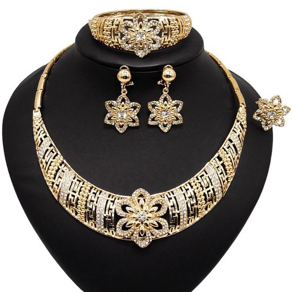 earrings & necklace yulaili fashion african jewelry sets rhinestone crystal choker dangle bangle ring party wedding jewelery set, Silver
earrings & necklace yulaili fashion african jewelry sets rhinestone crystal choker dangle bangle ring party wedding jewelery set, Silver