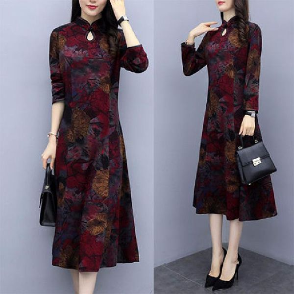 casual dresses mother dress 2021 in autumn and winter middle-aged elderly l cheongsam high-end women's clothing long, Black;gray
casual dresses mother dress 2021 in autumn and winter middle-aged elderly l cheongsam high-end women's clothing long, Black;gray