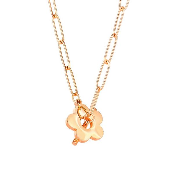 pendant necklaces ladies necklace temperament fashion titanium steel jewelry small fresh flower clavicle chain, Silver
pendant necklaces ladies necklace temperament fashion titanium steel jewelry small fresh flower clavicle chain, Silver