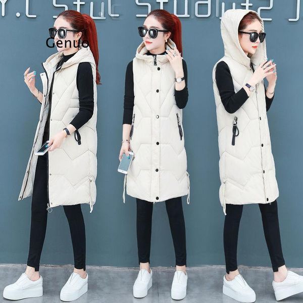 women's vests down cotton vest sleeveless coat jacket hooded top, Black;white
women's vests down cotton vest sleeveless coat jacket hooded top, Black;white