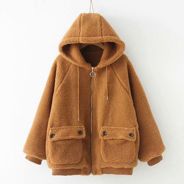 women's jackets casual solid color lambskin pocket hooded zipper cotton jacket coat mori girl winter, Black;brown
women's jackets casual solid color lambskin pocket hooded zipper cotton jacket coat mori girl winter, Black;brown
