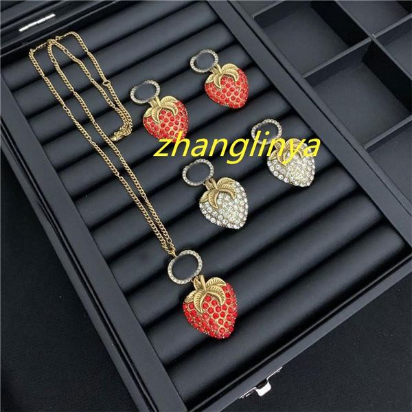diamond strawberry letter necklace stud earrings retro fashion european and american style long clavicle chain fast delivery, Silver
diamond strawberry letter necklace stud earrings retro fashion european and american style long clavicle chain fast delivery, Silver