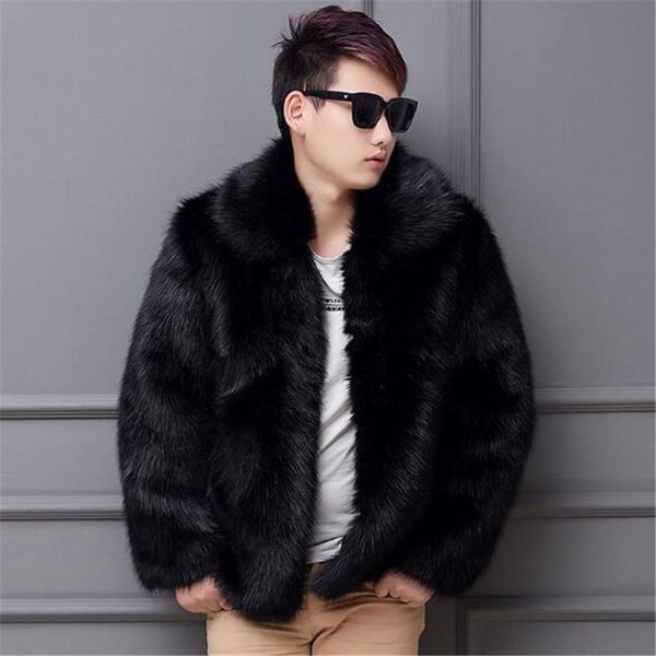 men's fur & faux 2021 autumn winter imitation thickened mink leisure warm coat, Black
men's fur & faux 2021 autumn winter imitation thickened mink leisure warm coat, Black