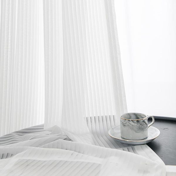 curtain & drapes modern transparent white tulle curtains for living room striped vertical veil fashion sheer home decor custom size
curtain & drapes modern transparent white tulle curtains for living room striped vertical veil fashion sheer home decor custom size