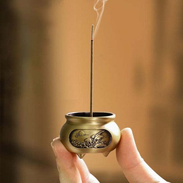 fragrance lamps incense burner holder mini household pure copper road indoor stick tower zen decor buddhist supplies
fragrance lamps incense burner holder mini household pure copper road indoor stick tower zen decor buddhist supplies