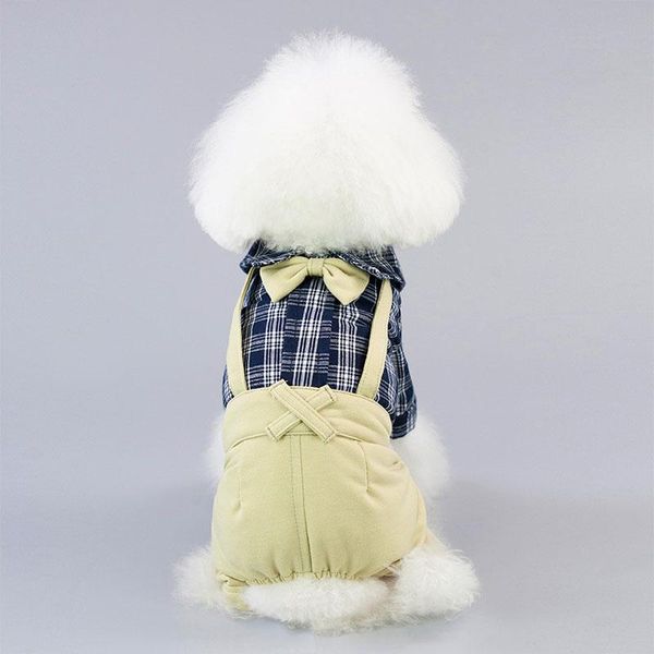 dog apparel pet outfits luxury bowtie plaid shirts yellow khaki overalls pants boy gentleman puppy jumpsuit clothes for small dogs
dog apparel pet outfits luxury bowtie plaid shirts yellow khaki overalls pants boy gentleman puppy jumpsuit clothes for small dogs