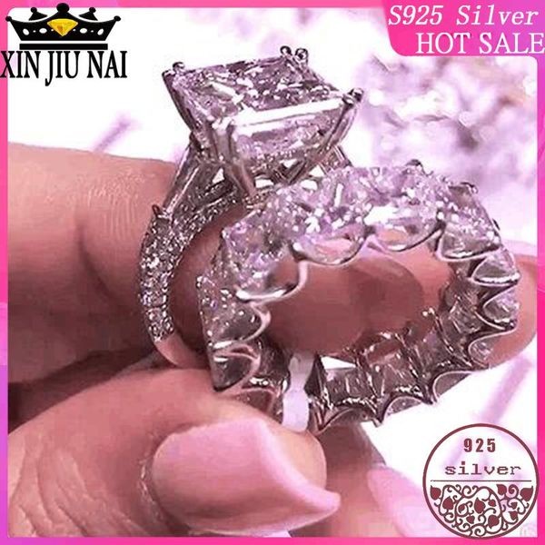 cluster rings 100% s925 sterling silver europe and america flash diamond square one sweet romantic couple ring luxury jewelry, Golden;silver
cluster rings 100% s925 sterling silver europe and america flash diamond square one sweet romantic couple ring luxury jewelry, Golden;silver
