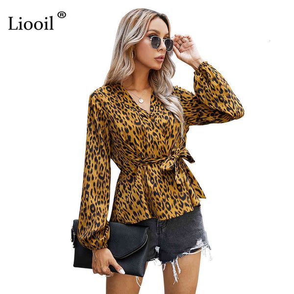 shorts casual loose leopard shirts women lace up long sleeve v neck female spring autumn clothing print and blouses, White;black
shorts casual loose leopard shirts women lace up long sleeve v neck female spring autumn clothing print and blouses, White;black