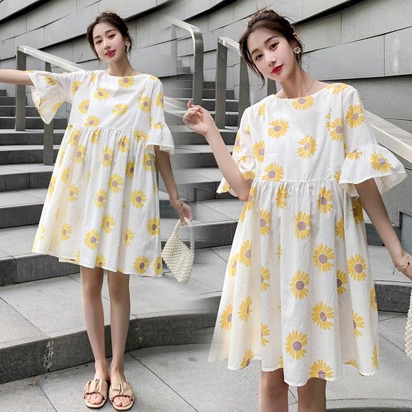 maternity dresses yellow pregnant women lactation dress summer short-sleeved cotton shirts short flare sleeve o-neck plus size blouses, White
maternity dresses yellow pregnant women lactation dress summer short-sleeved cotton shirts short flare sleeve o-neck plus size blouses, White