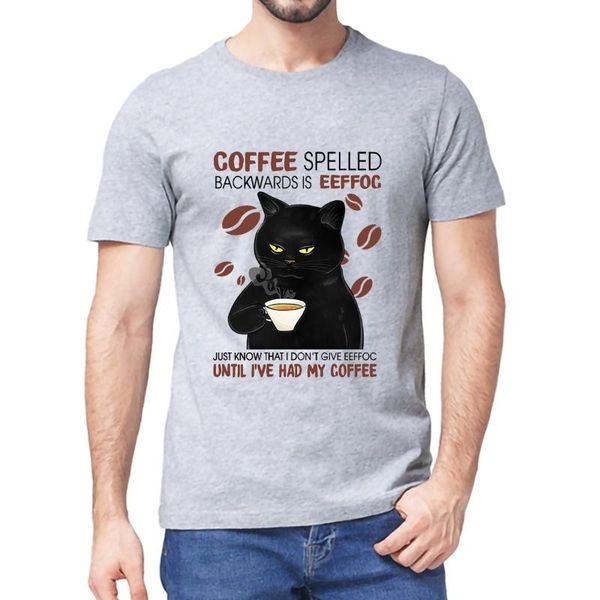 men's t-shirts 100% premium cotton black cat coffee spelled backwards is eeffoc funny lover t shirt vintage women tee, White;black
men's t-shirts 100% premium cotton black cat coffee spelled backwards is eeffoc funny lover t shirt vintage women tee, White;black