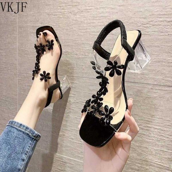 roman sandals 2021 summer women's shoes new fashion crystal transparent flower thick heel high heels sandals gladiator sandalias y0721, Black
roman sandals 2021 summer women's shoes new fashion crystal transparent flower thick heel high heels sandals gladiator sandalias y0721, Black