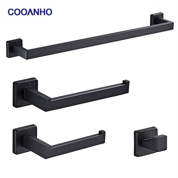 bath accessory set cooanho bathroom matte black sus304 stainless steel wall mount-towel bar, hand holder, toilet paper towel hook
bath accessory set cooanho bathroom matte black sus304 stainless steel wall mount-towel bar, hand holder, toilet paper towel hook