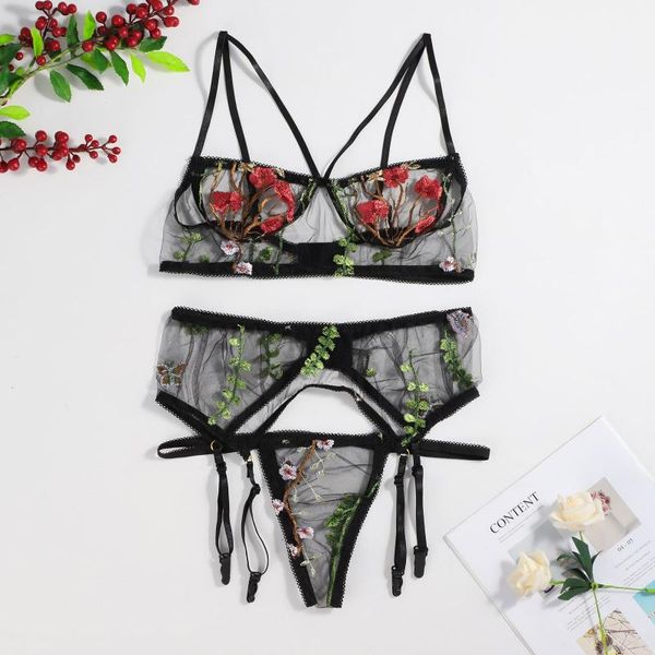 bras sets women's underwear flower embroidery bra g-string thong sleepwear women lingerie garter lenceria eroticos mujer, Red;black
bras sets women's underwear flower embroidery bra g-string thong sleepwear women lingerie garter lenceria eroticos mujer, Red;black
