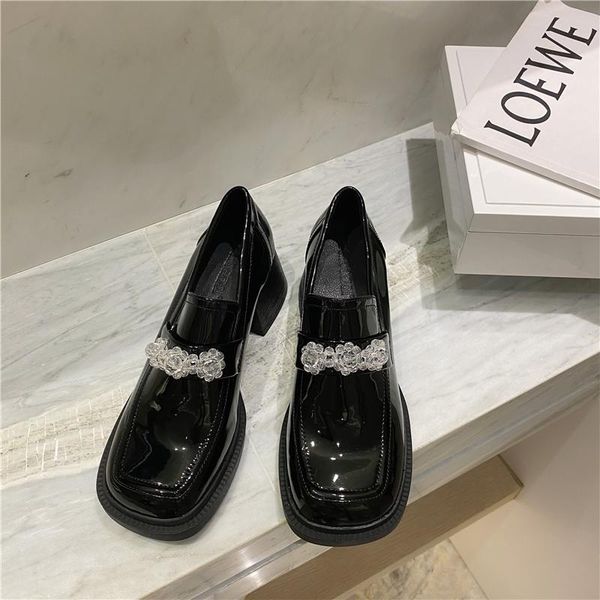 dress shoes fonberry patent leather crystal high heels women pumps 2021 brand design chunky heel platform loafers y2k, Black
dress shoes fonberry patent leather crystal high heels women pumps 2021 brand design chunky heel platform loafers y2k, Black