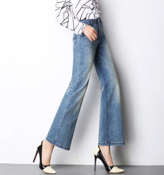 wide leg pants for women plus size high waist casual denim jeans spring autumn cotton blend fashion female capris run0702 women's, Blue
wide leg pants for women plus size high waist casual denim jeans spring autumn cotton blend fashion female capris run0702 women's, Blue