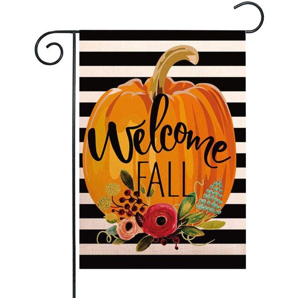 forks welcome fall pumpkin garden banner double-sided printing outdoor 12x18in 
forks welcome fall pumpkin garden banner double-sided printing outdoor 12x18in