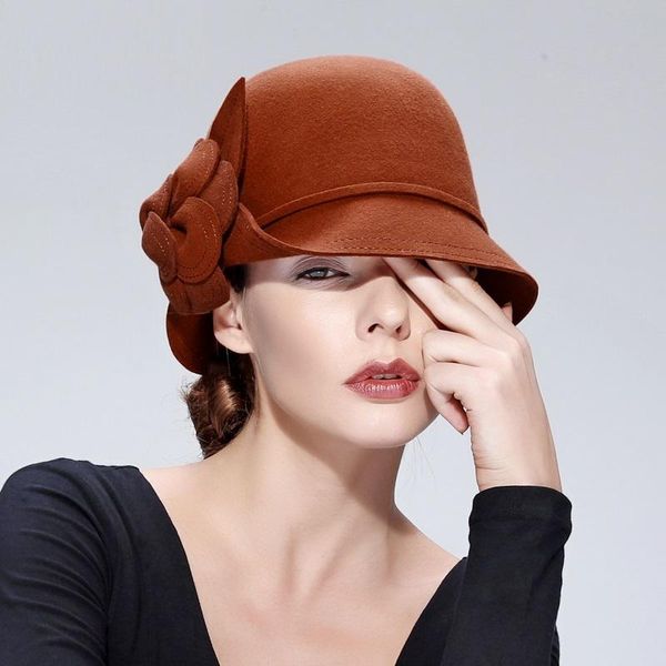 stingy brim hats autumn and winter wool hat female woolen ladies elegant small along basin cap dome felt casual b-7731, Blue;gray
stingy brim hats autumn and winter wool hat female woolen ladies elegant small along basin cap dome felt casual b-7731, Blue;gray