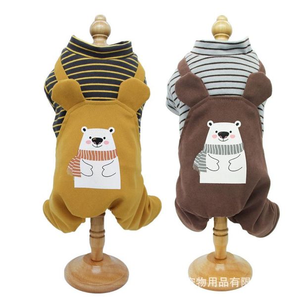 dog apparel autumn and winter coming clothes for small striped design with strap four-legged thick cotton pet clothing
dog apparel autumn and winter coming clothes for small striped design with strap four-legged thick cotton pet clothing