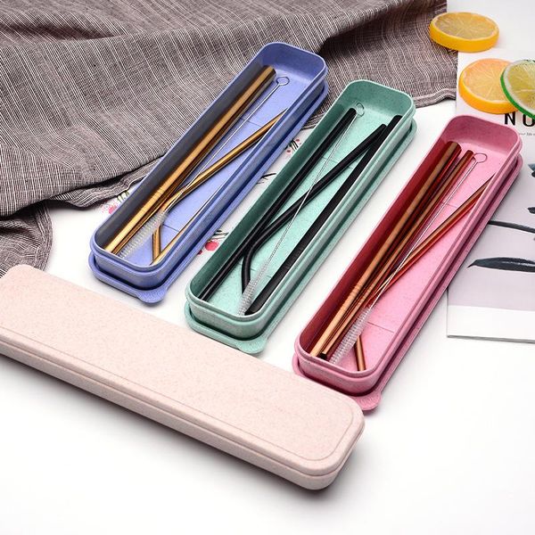 drinking straws 3pcs/set reusable 304 stainless steel sturdy bent straight drinks straw with travel case for cups
drinking straws 3pcs/set reusable 304 stainless steel sturdy bent straight drinks straw with travel case for cups