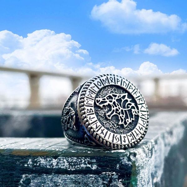 cluster rings beier 316l stainless steel viking men ring wolf animal pagan odin amulet vegvisir scandinavian fashion jewelry br8-725, Golden;silver
cluster rings beier 316l stainless steel viking men ring wolf animal pagan odin amulet vegvisir scandinavian fashion jewelry br8-725, Golden;silver