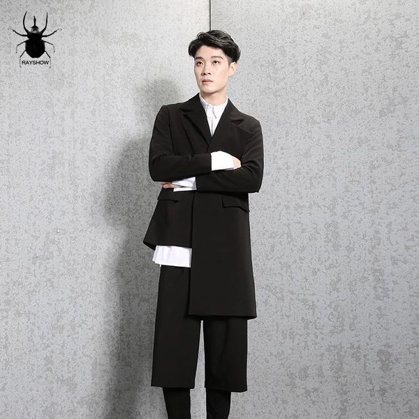 men's suits & blazers s~5xl customizable large code clothing gd hair stylist irregular and asymmetrical tailoring of medium long suit j, White;black
men's suits & blazers s~5xl customizable large code clothing gd hair stylist irregular and asymmetrical tailoring of medium long suit j, White;black