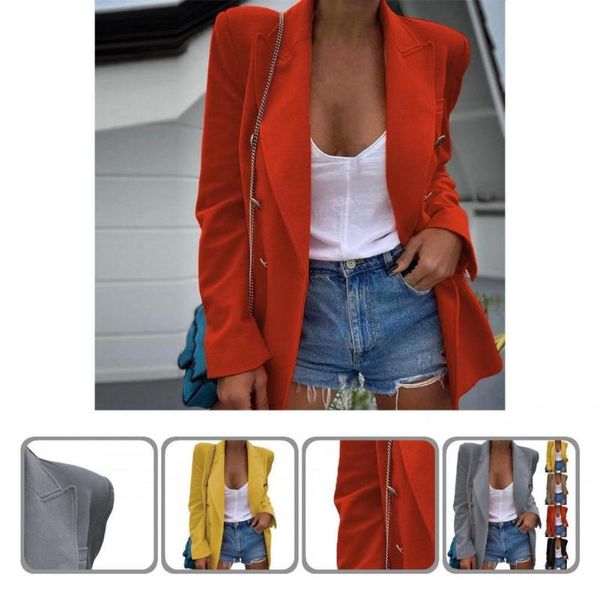 women's suits & blazers spring suit coat formal turn-down collar buttons cool women blazer for going out, White;black
women's suits & blazers spring suit coat formal turn-down collar buttons cool women blazer for going out, White;black