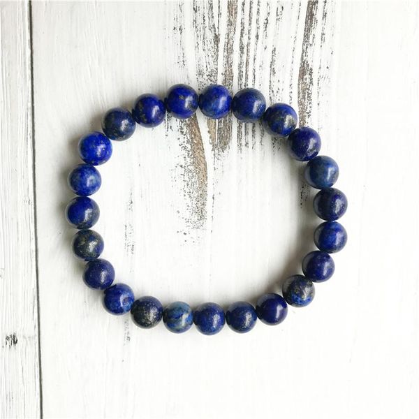 charm bracelets simple design 6mm or 8mm lapis lazuli bracelet wrist mala blue beads yoga jewelry men's gift, Golden;silver
charm bracelets simple design 6mm or 8mm lapis lazuli bracelet wrist mala blue beads yoga jewelry men's gift, Golden;silver