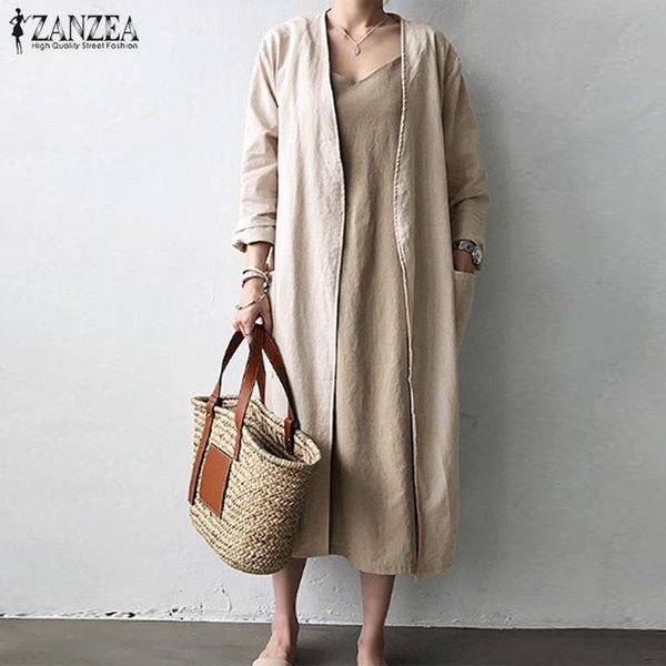 women's sweaters 2021 plus size zanzea spring women casual solid open stich long sleeve vinatge cotton linen party cardigans coat jacke, White;black
women's sweaters 2021 plus size zanzea spring women casual solid open stich long sleeve vinatge cotton linen party cardigans coat jacke, White;black