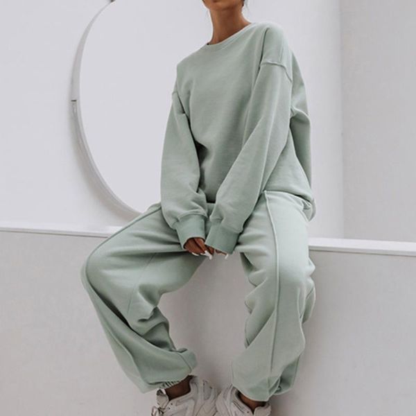 women's two piece pants women solid o neck pullover long suits autumn lady loose elasic waist tracksuits casual sleeve harajuku 2ps, White
women's two piece pants women solid o neck pullover long suits autumn lady loose elasic waist tracksuits casual sleeve harajuku 2ps, White