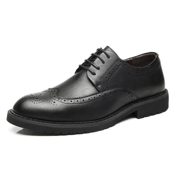 dress shoes men's men luxury brogue oxfords ventilation pointed toe slip on casual leather wedding party, Black
dress shoes men's men luxury brogue oxfords ventilation pointed toe slip on casual leather wedding party, Black