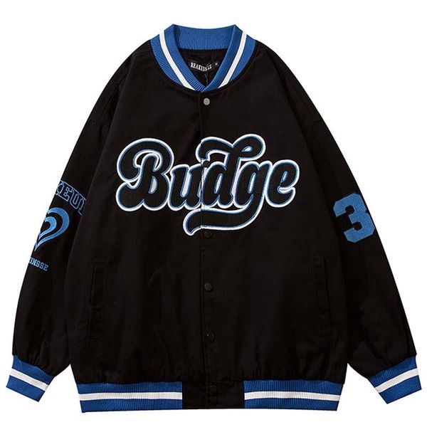 men's jackets men's harajuku letter embroidery baseball vintage college style bomber oversize v-neck coat streetwear, Black;brown
men's jackets men's harajuku letter embroidery baseball vintage college style bomber oversize v-neck coat streetwear, Black;brown