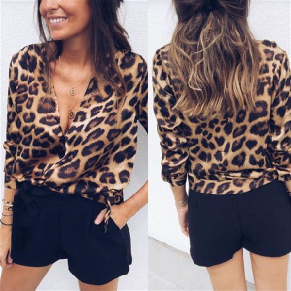 women's blouses & shirts long sleeve deep v leopard print women blouse turn down collar lady office shirt tunic 2021 summer casual loos, White
women's blouses & shirts long sleeve deep v leopard print women blouse turn down collar lady office shirt tunic 2021 summer casual loos, White