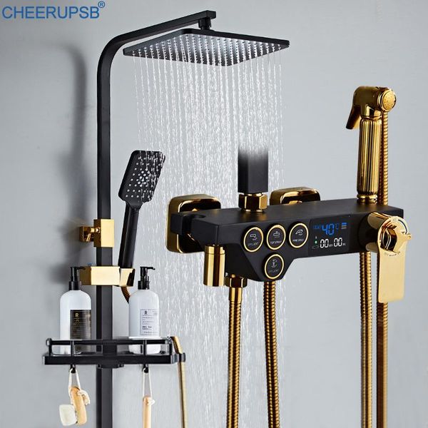digital shower set bathroom thermostatic bath system cold mixer faucet spa rainfall luxury copper tap smart grifo sets
digital shower set bathroom thermostatic bath system cold mixer faucet spa rainfall luxury copper tap smart grifo sets