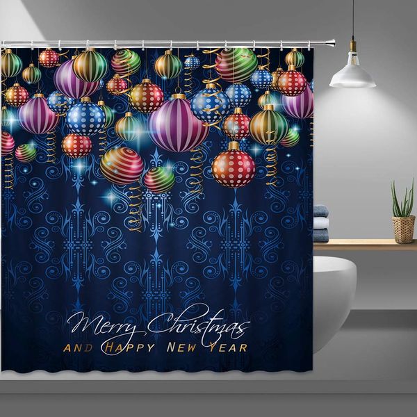 merry christmas shower curtains for bathroom, christmas balls fabric shower curtain with plastic hooks,69x70 inch navy blue
merry christmas shower curtains for bathroom, christmas balls fabric shower curtain with plastic hooks,69x70 inch navy blue