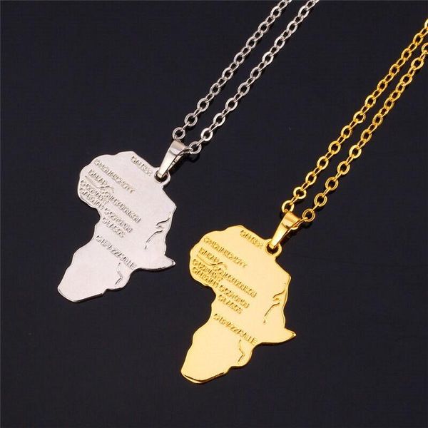 pendant necklaces punk africa map necklace silver color/gold color jewelry women men party gift
pendant necklaces punk africa map necklace silver color/gold color jewelry women men party gift