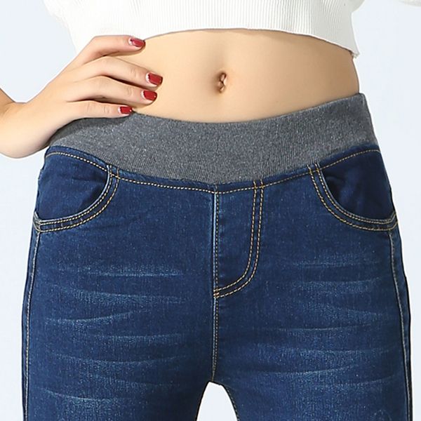women's jeans spring taobao pencil pants leggings elastic waist big size real, Blue
women's jeans spring taobao pencil pants leggings elastic waist big size real, Blue