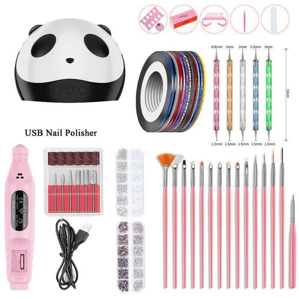 manicure implement packaged combination panda uv lamp nail grinding machine rhinestone-sticking selling1
manicure implement packaged combination panda uv lamp nail grinding machine rhinestone-sticking selling1