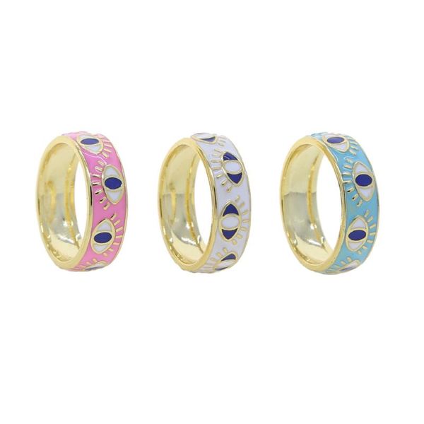 cluster rings gold color pink enamel blue turkish evil eye finger band ring boho bohemia lovely eyes fashion women jewelry, Golden;silver
cluster rings gold color pink enamel blue turkish evil eye finger band ring boho bohemia lovely eyes fashion women jewelry, Golden;silver