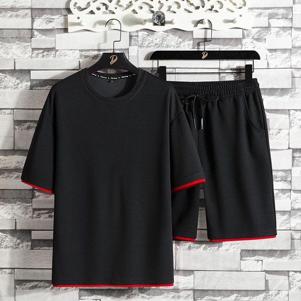 men's tracksuits 2021 summer suit casual sportswear short sleeve t-shirt o-neck pullover loose large two-piece jogging wear, Gray
men's tracksuits 2021 summer suit casual sportswear short sleeve t-shirt o-neck pullover loose large two-piece jogging wear, Gray