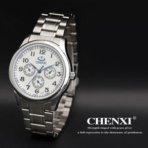 wristwatches chenxi 2021 classic men watches business stainless steel strap quartz watch male military clock relogios masculinos, Slivery;brown
wristwatches chenxi 2021 classic men watches business stainless steel strap quartz watch male military clock relogios masculinos, Slivery;brown