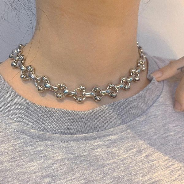 chains ghidbk sweet cool punk bone stick shape chain choker necklaces hip hop clavicle with balls for women men jewelry, Silver
chains ghidbk sweet cool punk bone stick shape chain choker necklaces hip hop clavicle with balls for women men jewelry, Silver