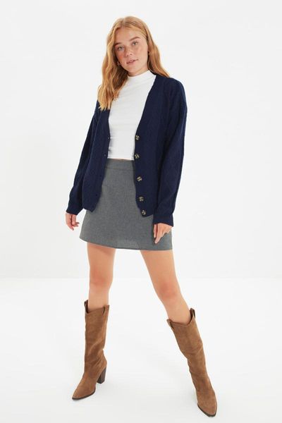 women's knits & tees trendyol mesh detailed knitwear cardigan twoaw22hi0790, White 
women's knits & tees trendyol mesh detailed knitwear cardigan twoaw22hi0790, White