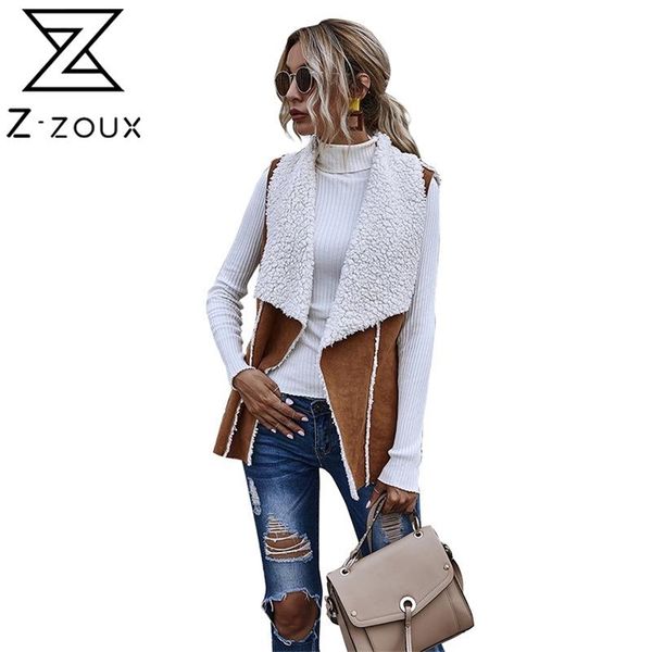 women vest suede womens jackets double-sides wearing woman waistcoat simple plus size coat autumn winter 210513, Black;white
women vest suede womens jackets double-sides wearing woman waistcoat simple plus size coat autumn winter 210513, Black;white