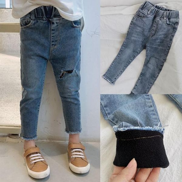girl's fleece jeans 2021 spring new baby girl ripped jeans hole chirldren toddler denim casual trousers for 2 3 4 5 6 7 8 years, Blue
girl's fleece jeans 2021 spring new baby girl ripped jeans hole chirldren toddler denim casual trousers for 2 3 4 5 6 7 8 years, Blue