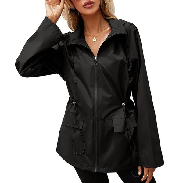 women's jackets imcute zipper hooded long sleeve sports jacket spring/autumn mountaineering waterproof casual pocket drawstring slim to, Black;brown
women's jackets imcute zipper hooded long sleeve sports jacket spring/autumn mountaineering waterproof casual pocket drawstring slim to, Black;brown
