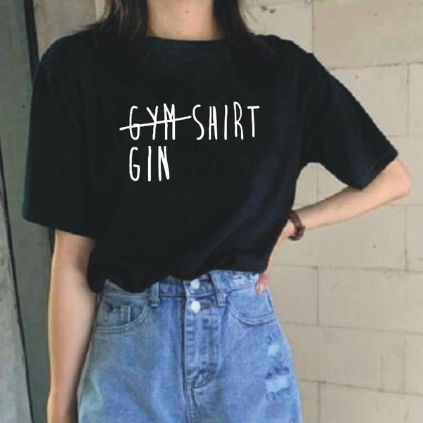 women's t-shirt gym gin shirt letter printed summer harajuku cotton tees casual plus size round neck t-shirts camiseta mujer, White
women's t-shirt gym gin shirt letter printed summer harajuku cotton tees casual plus size round neck t-shirts camiseta mujer, White