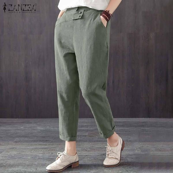 women's pants & capris zanzea women vintage wide leg 2021 summer cotton linen casual ladies solid elastc waist button up oversized pant, Black;white
women's pants & capris zanzea women vintage wide leg 2021 summer cotton linen casual ladies solid elastc waist button up oversized pant, Black;white