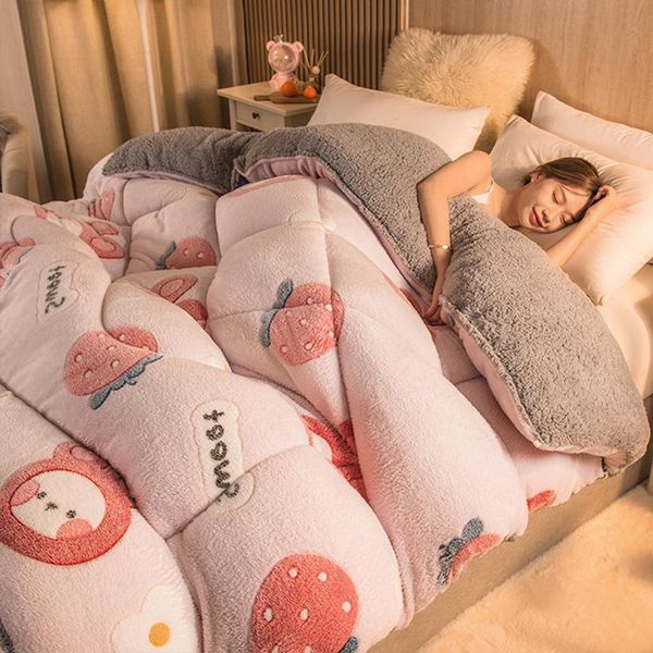 comforters & sets winter lamb velvet quilt lovely comforter thickened warm spring and autumn core for all seasons
comforters & sets winter lamb velvet quilt lovely comforter thickened warm spring and autumn core for all seasons