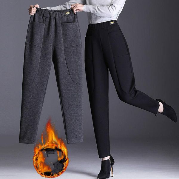 autumn winter plus velvet padded sweatpants warm fleece pants size thick women's loose ladies 6xl y357 & capris, Black;white
autumn winter plus velvet padded sweatpants warm fleece pants size thick women's loose ladies 6xl y357 & capris, Black;white