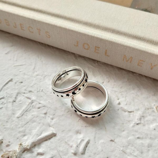 wedding rings 100% 925 sterling silver moon star rotatable for women accessories, vintage statement ring jewelry bijoux femme, Slivery;golden
wedding rings 100% 925 sterling silver moon star rotatable for women accessories, vintage statement ring jewelry bijoux femme, Slivery;golden